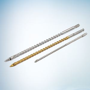 Suntikan membentuk skru setong